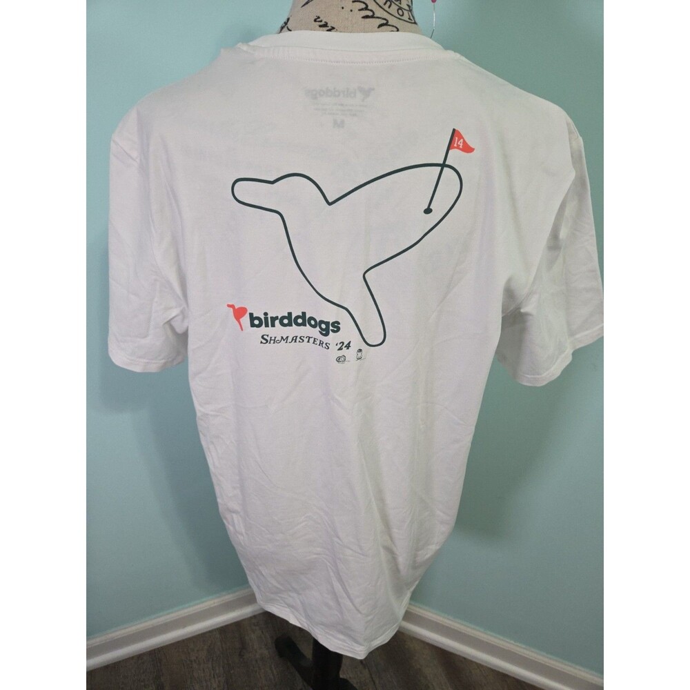 Birddogs Shmasters '24 Masters Golf Crew Neck Men T-Shirt Size M White